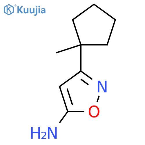 3-(1-Methylcyclopentyl)-1,2-oxazol-5-amine structure