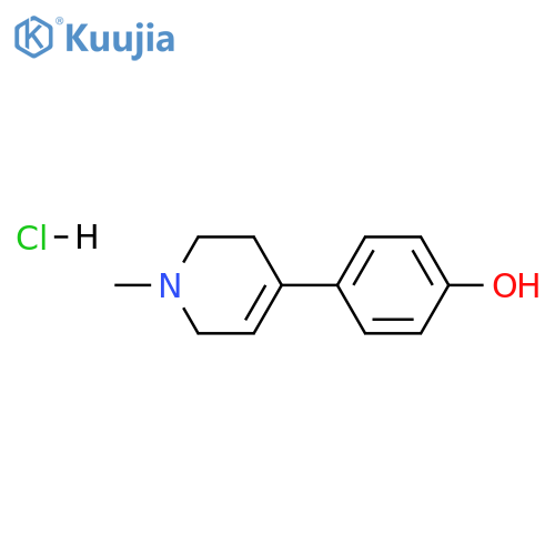4-(1-methyl-1,2,3,6-tetrahydro-4-pyridinyl)phenol hydrochloride structure