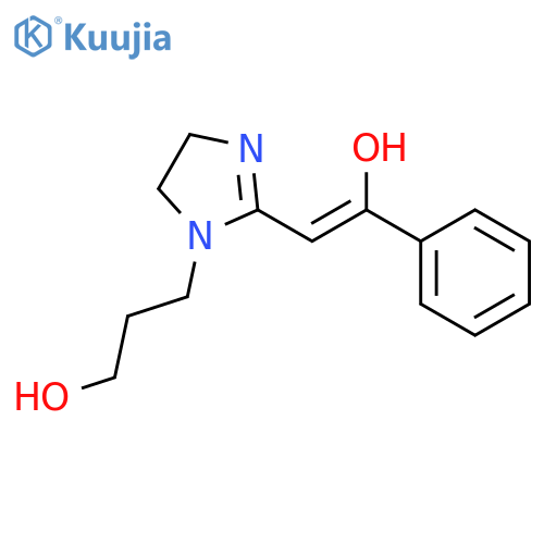 1H-Imidazole-1-propanol, 4,5-dihydro-2-(2-hydroxy-2-phenylethenyl)- structure