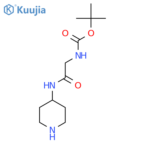 N-(4-Piperidinyl)-2-(Boc-amino)acetamide structure