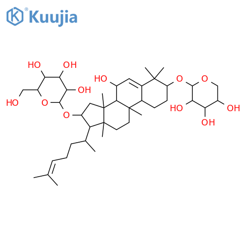 b-D-Glucopyranoside, (3b,7b,9b,10a,16b)-7-hydroxy-9-methyl-3-(b-D-xylopyranosyloxy)-19-norlanosta-5,24-dien-16-yl(9CI) structure