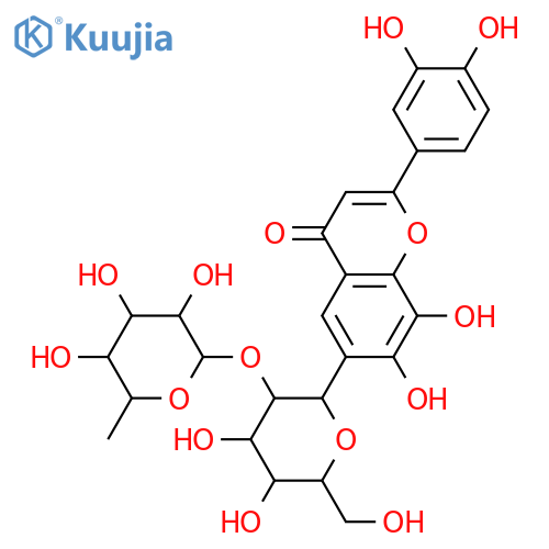 6-C-β-D-Glucopyranosyl-3',4',7,8-tetrahydroxyflavone; 2''-O-α-L-Rhamnopyranosyl structure