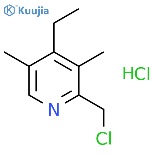 2-(Chloromethyl)-4-ethyl-3,5-dimethylpyridine hydrochloride structure