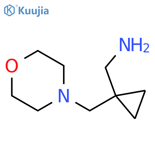 1-1-(4-Morpholinylmethyl)cyclopropylmethanamine structure