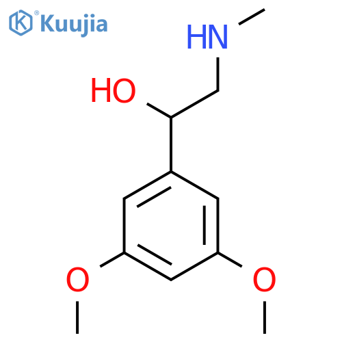 1-(3,5-dimethoxyphenyl)-2-(methylamino)ethan-1-ol structure