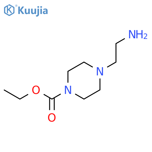 ethyl 4-(2-aminoethyl)piperazine-1-carboxylate structure