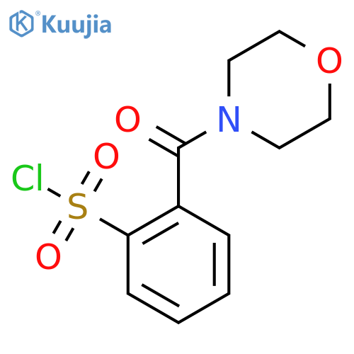 2-(Morpholine-4-carbonyl)benzene-1-sulfonyl chloride structure