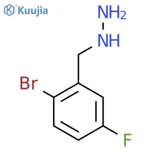 (2-bromo-5-fluorophenyl)methylhydrazine structure