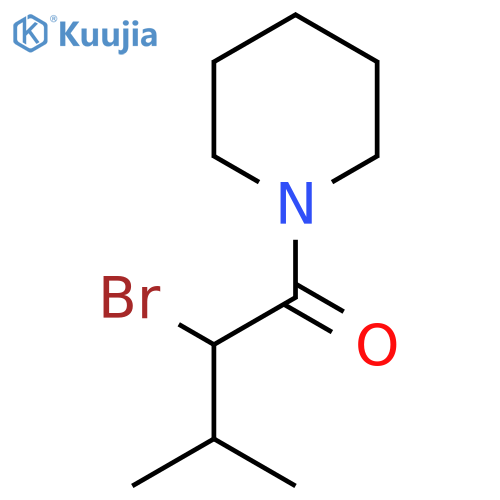 2-Bromo-3-methyl-1-(piperidin-1-yl)butan-1-one structure