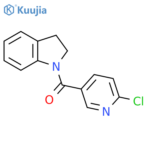 1-(6-Chloropyridine-3-carbonyl)-2,3-dihydro-1H-indole structure