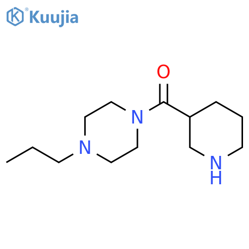 1-(piperidine-3-carbonyl)-4-propylpiperazine structure
