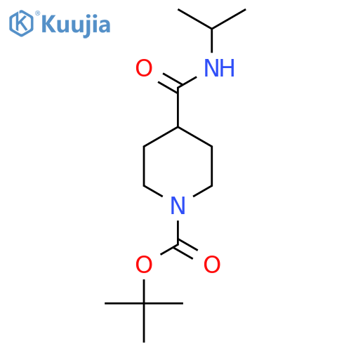 N-Isopropyl 1-boc-piperidine-4-carboxamide structure