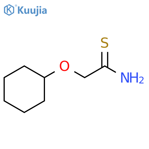 2-(cyclohexyloxy)ethanethioamide structure