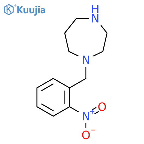 1-[(2-Nitrophenyl)methyl]-1,4-diazepane structure