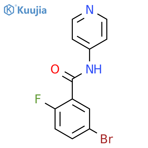 5-Bromo-2-fluoro-N-(pyridin-4-YL)benzamide structure