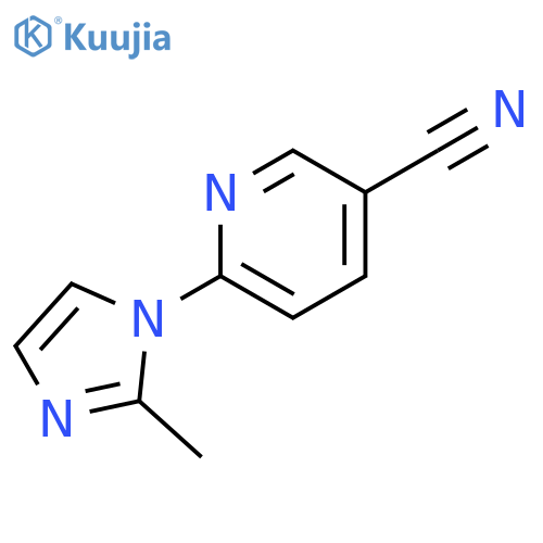 6-(2-methyl-1H-imidazol-1-yl)pyridine-3-carbonitrile structure