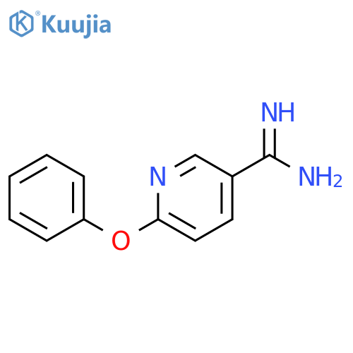 3-Pyridinecarboximidamide, 6-phenoxy- structure