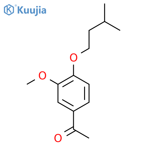 1-3-Methoxy-4-(3-methylbutoxy)phenylethan-1-one structure