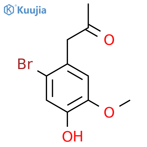 1-(2-Bromo-4-hydroxy-5-methoxyphenyl)propan-2-one structure