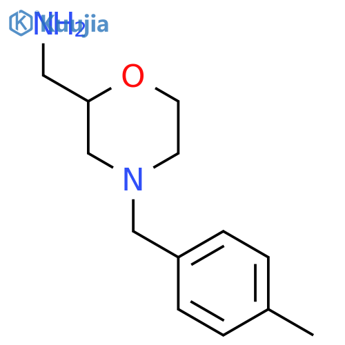 (4-(4-Methylphenyl)methylmorpholin-2-yl)methanamine structure