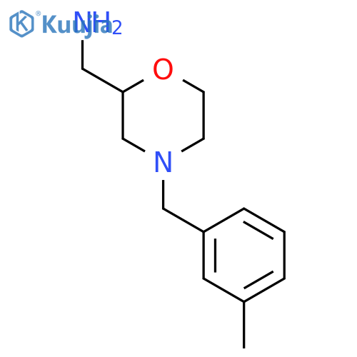 (4-(3-Methylphenyl)methylmorpholin-2-yl)methanamine structure