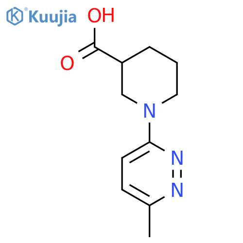 1-(6-Methylpyridazin-3-yl)piperidine-3-carboxylic acid structure