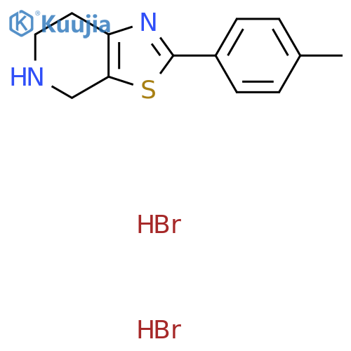 2-(4-methylphenyl)-4H,5H,6H,7H-1,3thiazolo5,4-cpyridine structure