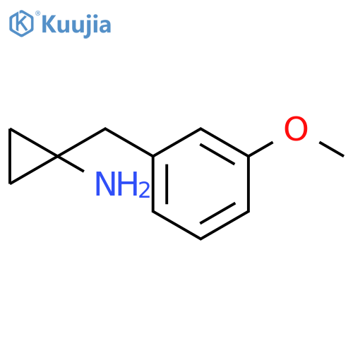 1-(3-methoxyphenyl)methylcyclopropan-1-amine structure