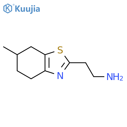 2-(6-Methyl-4,5,6,7-tetrahydro-1,3-benzothiazol-2-yl)ethan-1-amine structure