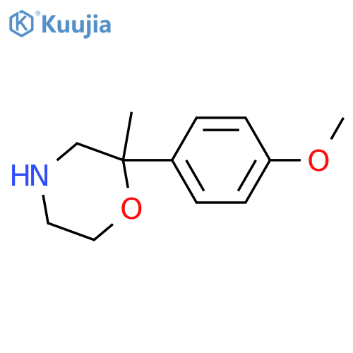 2-(4-Methoxy-phenyl)-2-methyl-morpholine structure