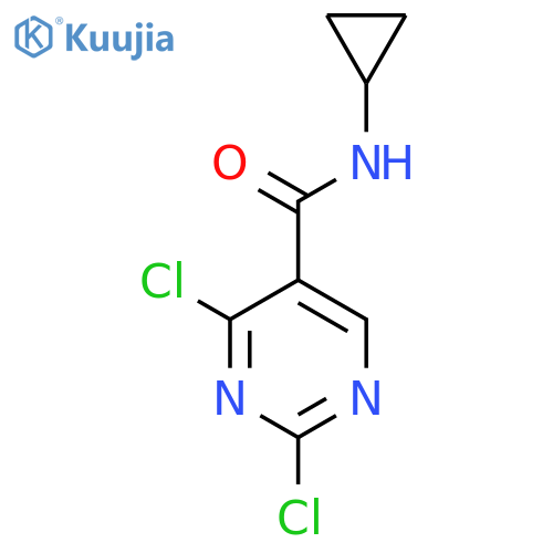 2,4-Dichloro-N-cyclopropylpyrimidine-5-carboxamide structure