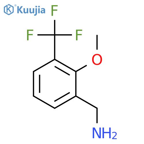 2-methoxy-3-(trifluoromethyl)phenylmethanamine structure