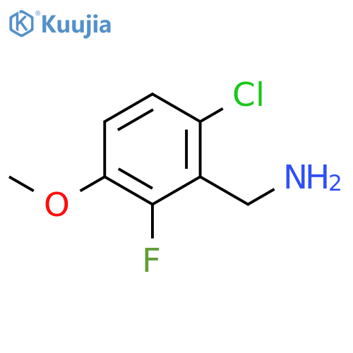 1-(6-Chloro-2-fluoro-3-methoxyphenyl)methanamine structure