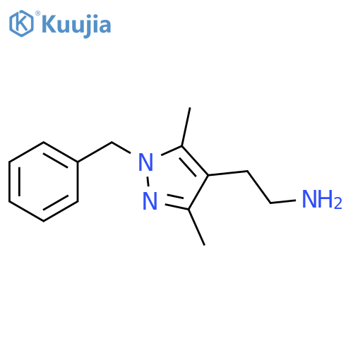 2-(1-benzyl-3,5-dimethyl-1H-pyrazol-4-yl)ethan-1-amine structure