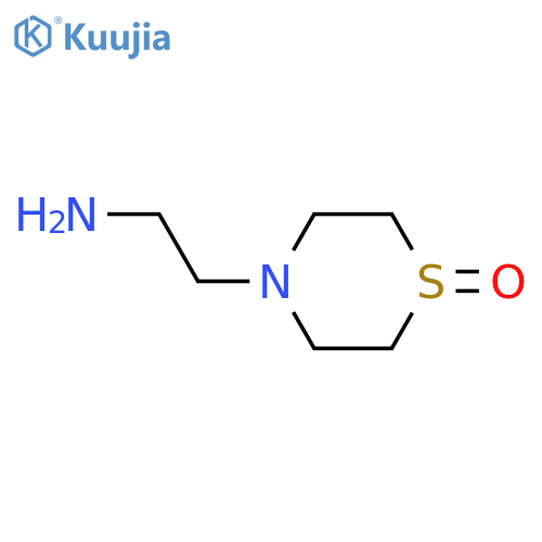 4-(2-aminoethyl)-1λ?-thiomorpholin-1-one structure