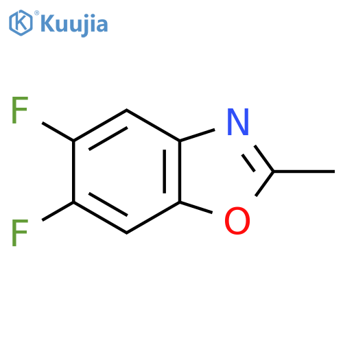 5,6-Difluoro-2-methyl-benzooxazole structure
