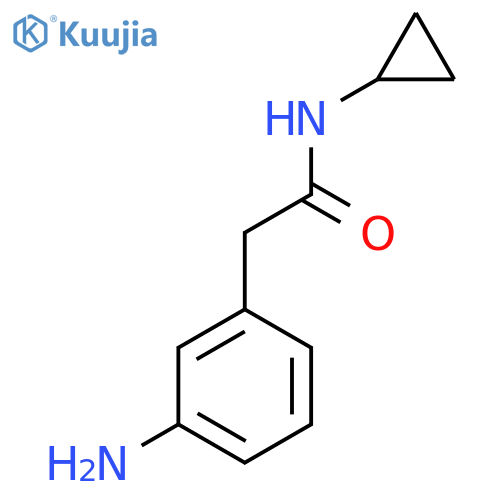 2-(3-Aminophenyl)-N-cyclopropylacetamide structure