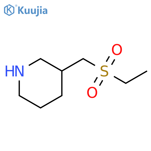Piperidine, 3-[(ethylsulfonyl)methyl]- structure