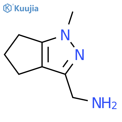 3-Cyclopentapyrazolemethanamine, 1,4,5,6-tetrahydro-1-methyl- structure