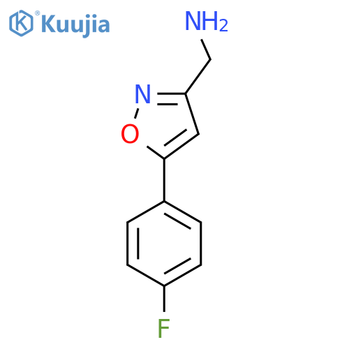 5-(4-fluorophenyl)-1,2-oxazol-3-ylmethanamine structure