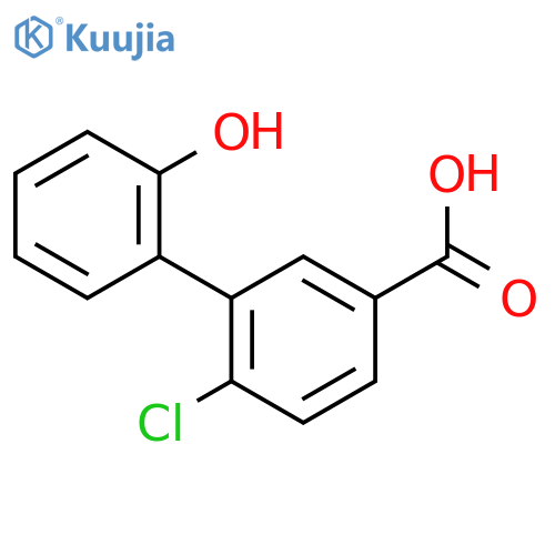 4-chloro-3-(2-hydroxyphenyl)benzoic acid structure