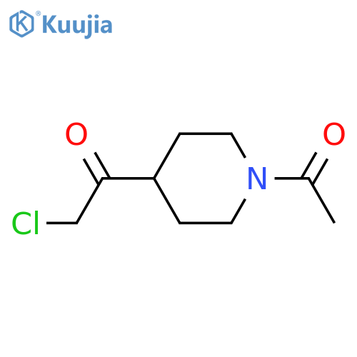 1-(1-Acetylpiperidin-4-yl)-2-chloroethanone structure