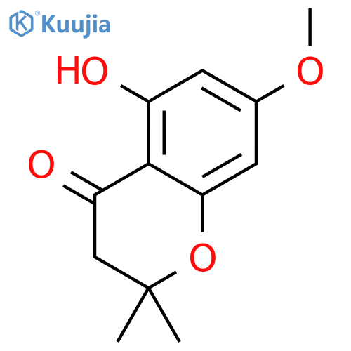 5-Hydroxy-7-methoxy-2,2-dimethyl-3,4-dihydro-2H-1-benzopyran-4-one structure