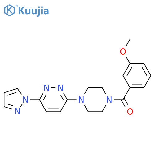 3-[4-(3-methoxybenzoyl)piperazin-1-yl]-6-(1H-pyrazol-1-yl)pyridazine structure