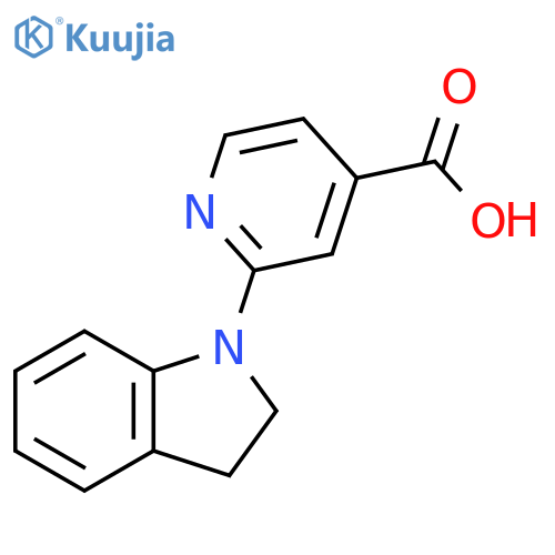 2-(2,3-Dihydro-1H-indol-1-yl)isonicotinic acid structure