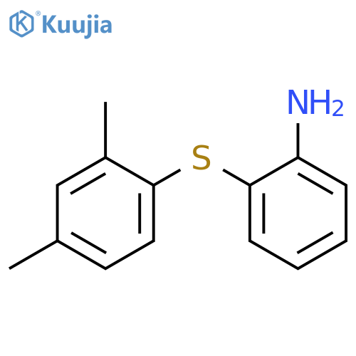 2-(2,4-Dimethylphenyl)sulfanylaniline structure