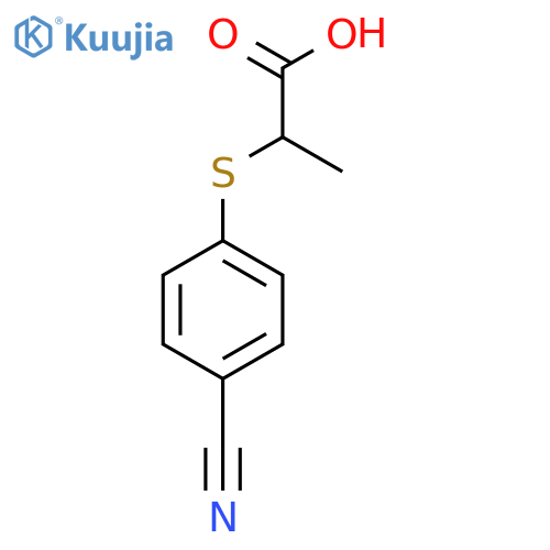 2-(4-Cyanophenyl)sulfanylpropanoic Acid structure
