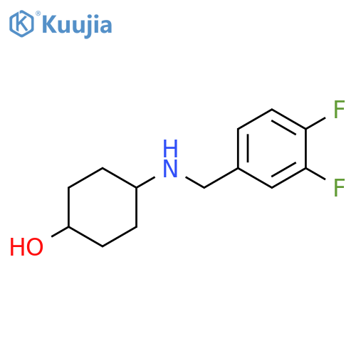 4-{[(3,4-difluorophenyl)methyl]amino}cyclohexan-1-ol structure
