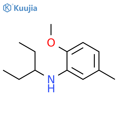 2-methoxy-5-methyl-N-(pentan-3-yl)aniline structure