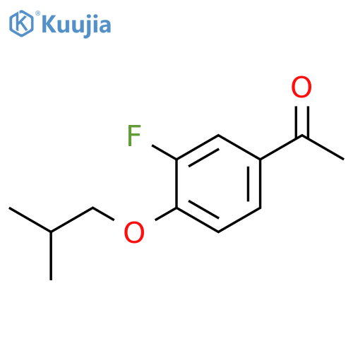 1-(3-Fluoro-4-isobutoxyphenyl)ethanone structure